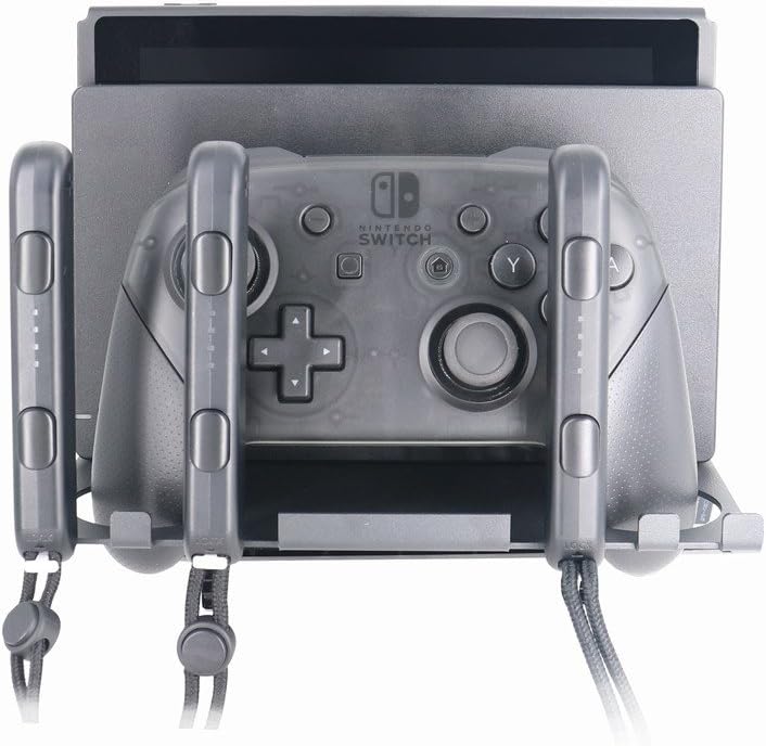ENCHICAS Wall Mount for Nintendo Switch Dock, Pro Controller and Joy Con Strap
