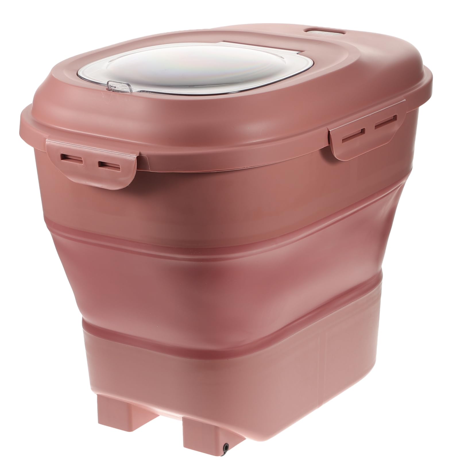 GRIRIW Daily Cat Food Bucket Dog Snack Bin Airtight Storage Box Pet Supply Easy to Move