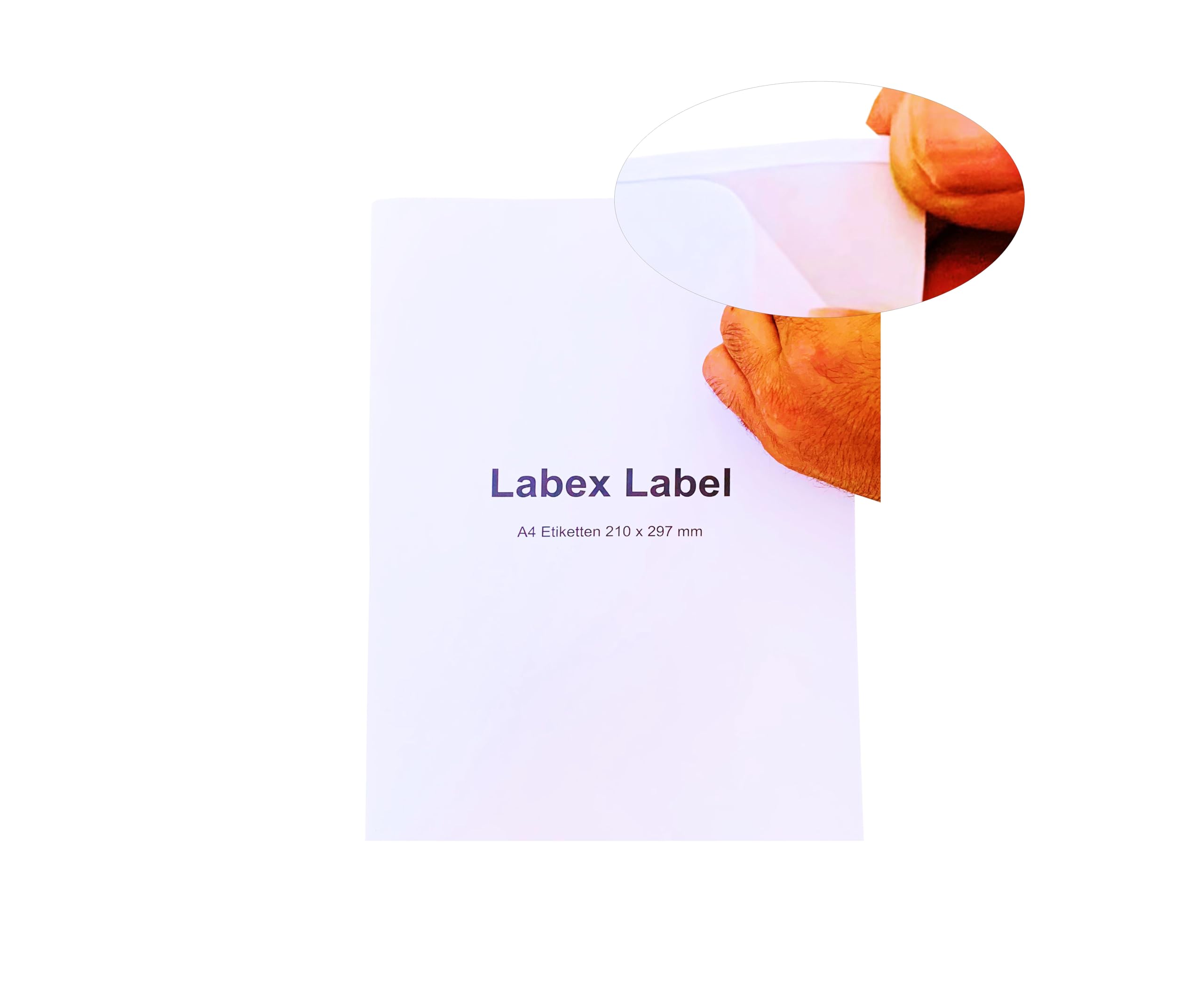 100 Fogli Etichette Adesive Stampabili A4 Bianche - Autoadesive Per Stampanti E Ufficio