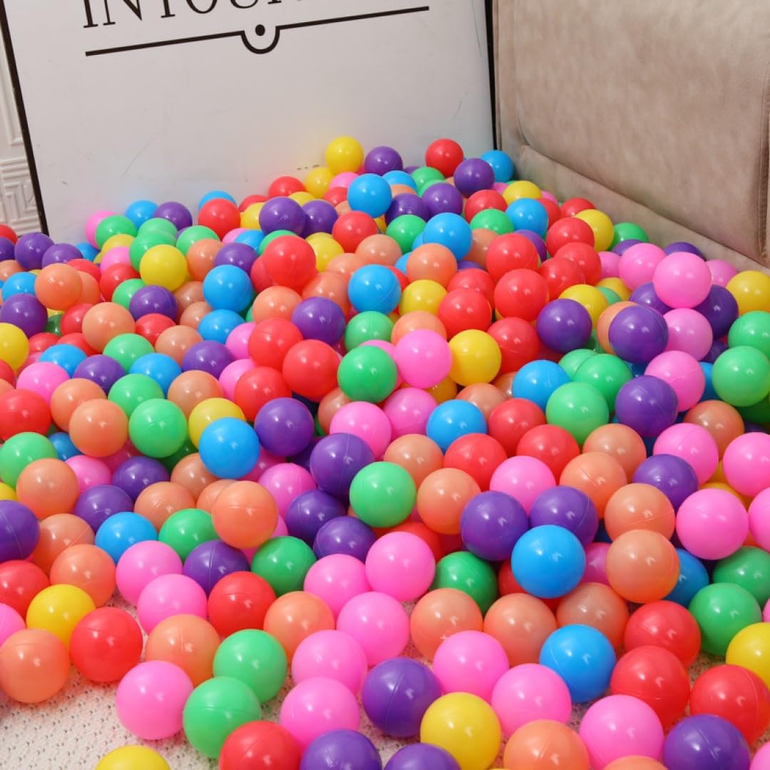 Amazon.co.jp: Pclife おもちゃ ボールプールセット 7色100個 直径約