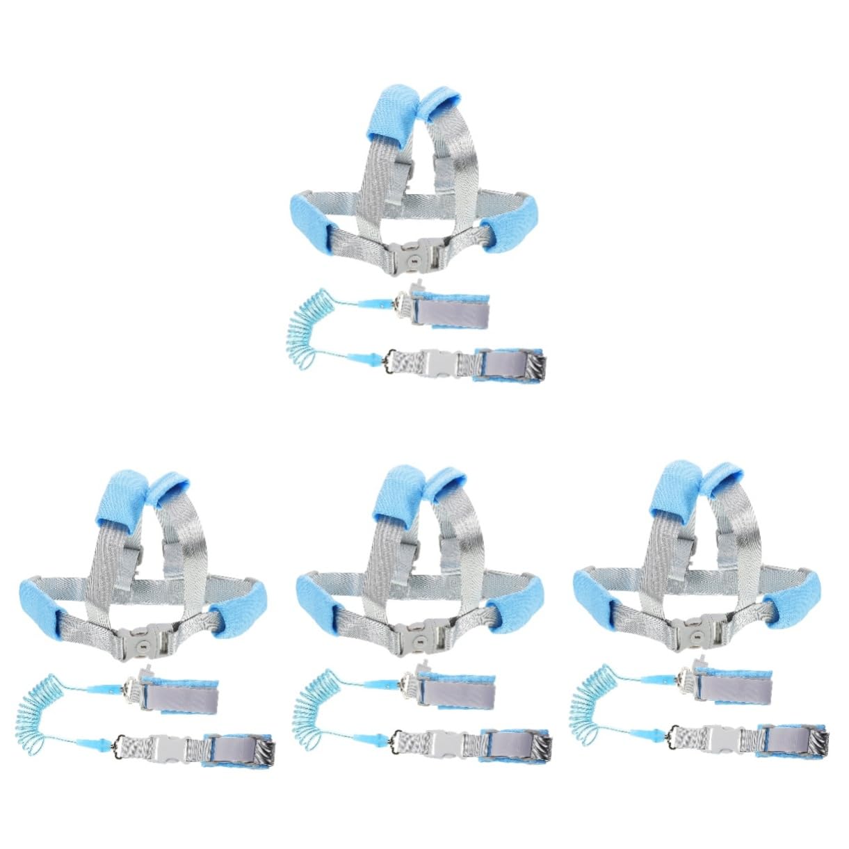 4 Piezas Pulsera antipérdida Correa de seguridad para niños Arnés de seguridad para bebés arnés para caminar para niños pequeños correas para niños de 2 a 4 años tejida Toyvian