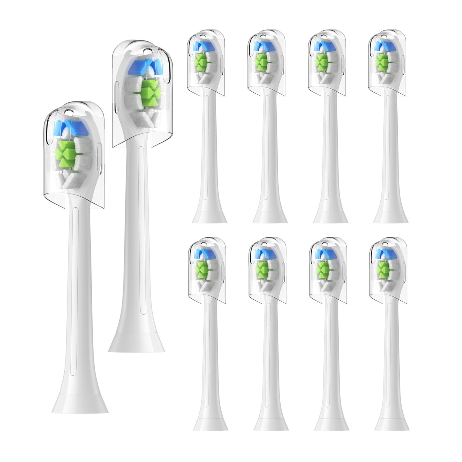 Testine, compatibile con Philips, HX9312 HX9322 | HX9331 HX9332 HX9340 HX9342 HX9350 HX9352 HX9359 HX9361(16pcs Black)