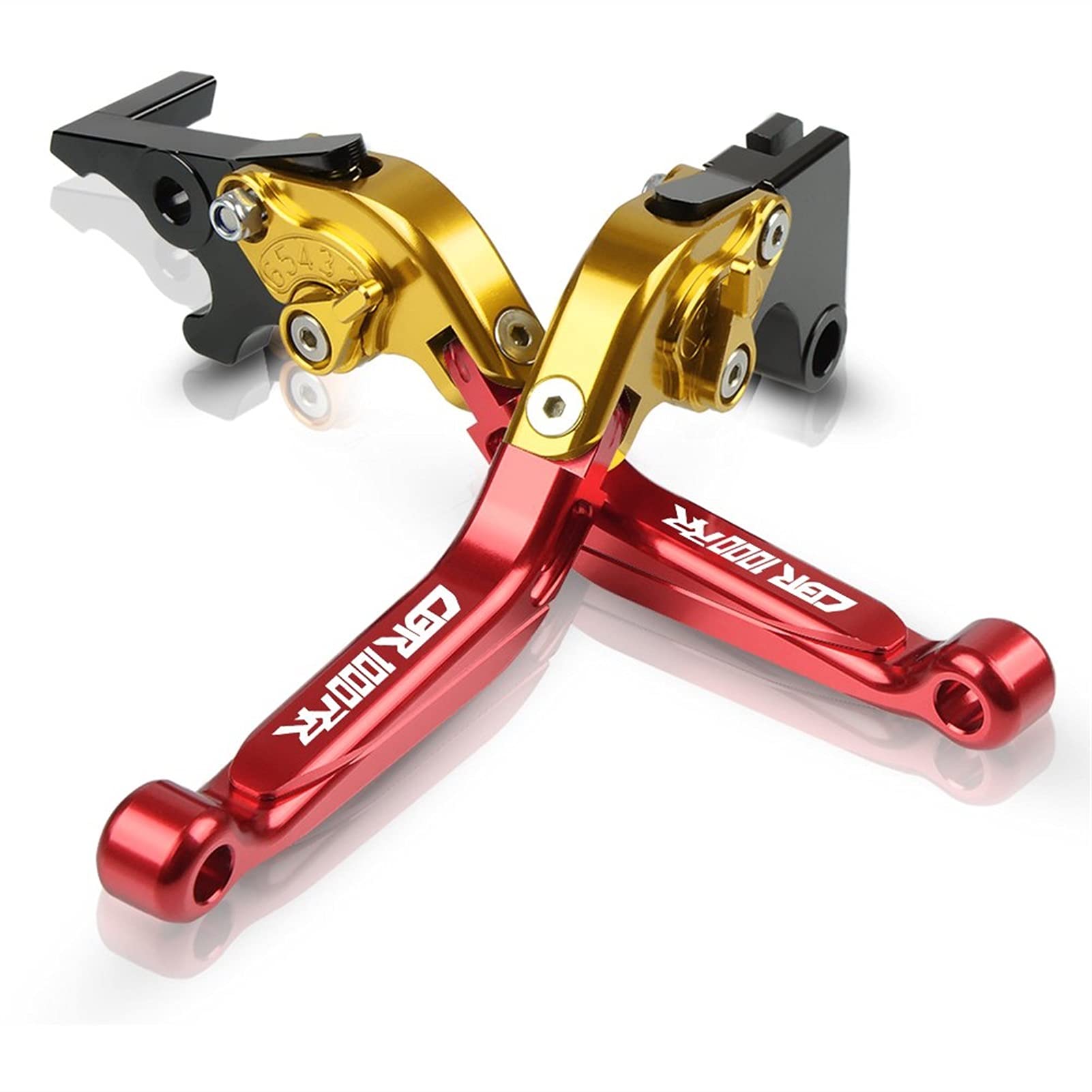 Accessori Moto Leve Frizione Freno Estensibili Pieghevoli Per Honda CBR1000RR / FIREBLADE CBR 1000 RR 2004 2005 2006 2007 Leva Della Frizione Del Freno (Colore : 16)