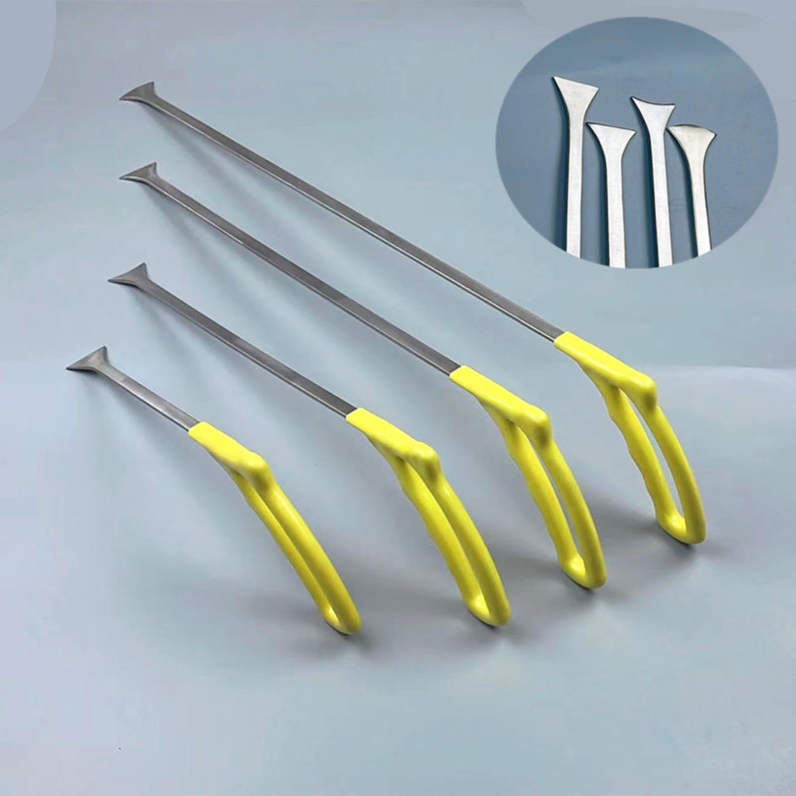 4 Stück Car Entfernung Edelstahl Reparatur Rods Karosserie Werkzeug Funktion Lackfreie Ausbesserung für Autowerkstatt Heimgebrauch Mobile Reparat, 4 Stück