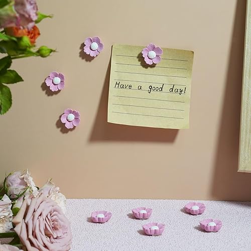 Miniatura 3 de 20 imanes fuertes de flores para nevera, calcomanías magnéticas 3D para nevera, lindo casillero, cocina, pizarra blanca, imanes de decoración de