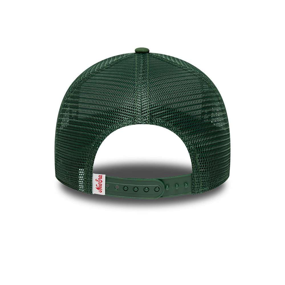 New Era 9Forty - Cappello da baseball ovale con toppa in schiuma, per adulti, colore: verde scuro
