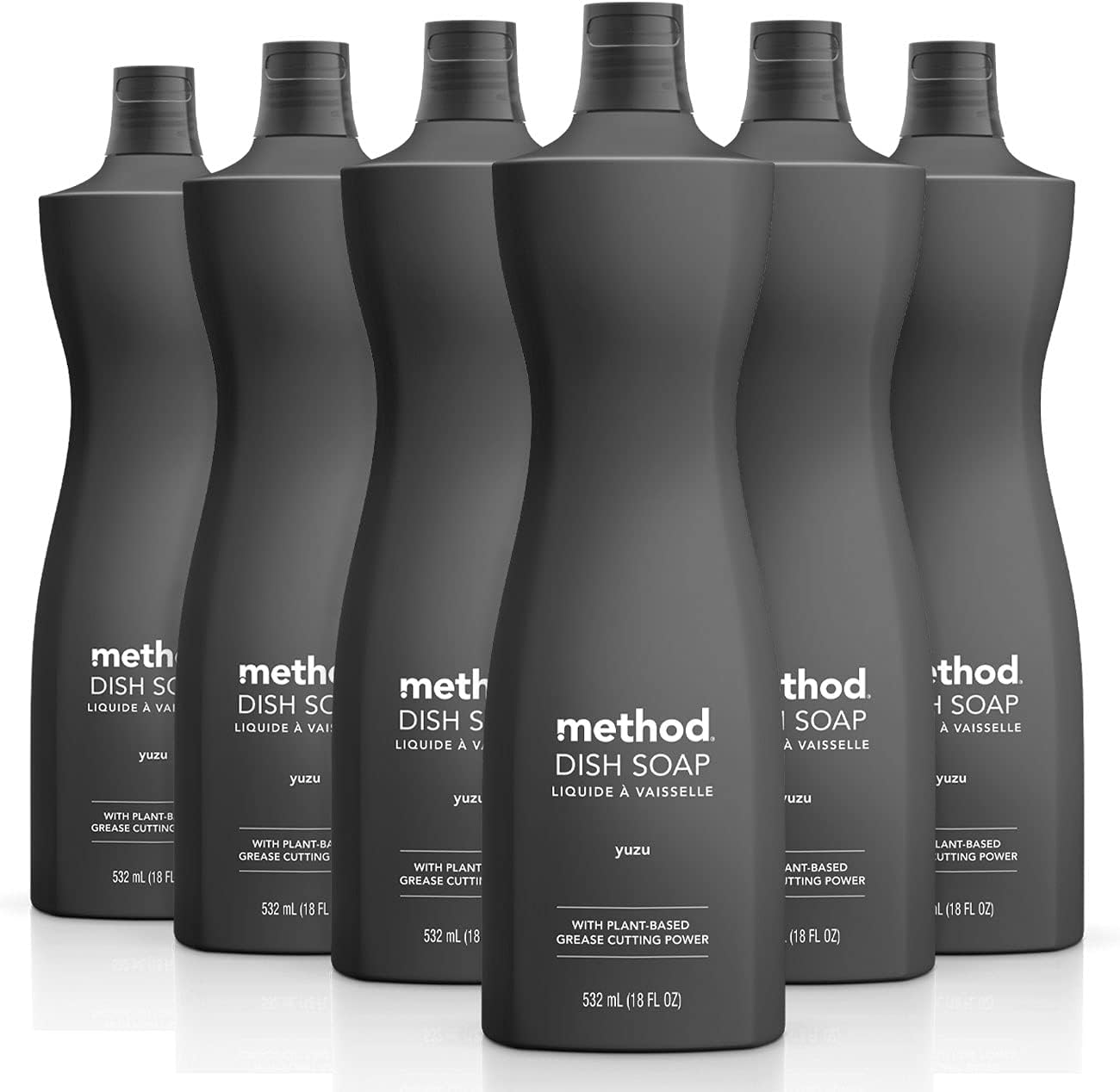Method Gel Dish Soap, Yuzu, Biodegradable Formula, Tough on
