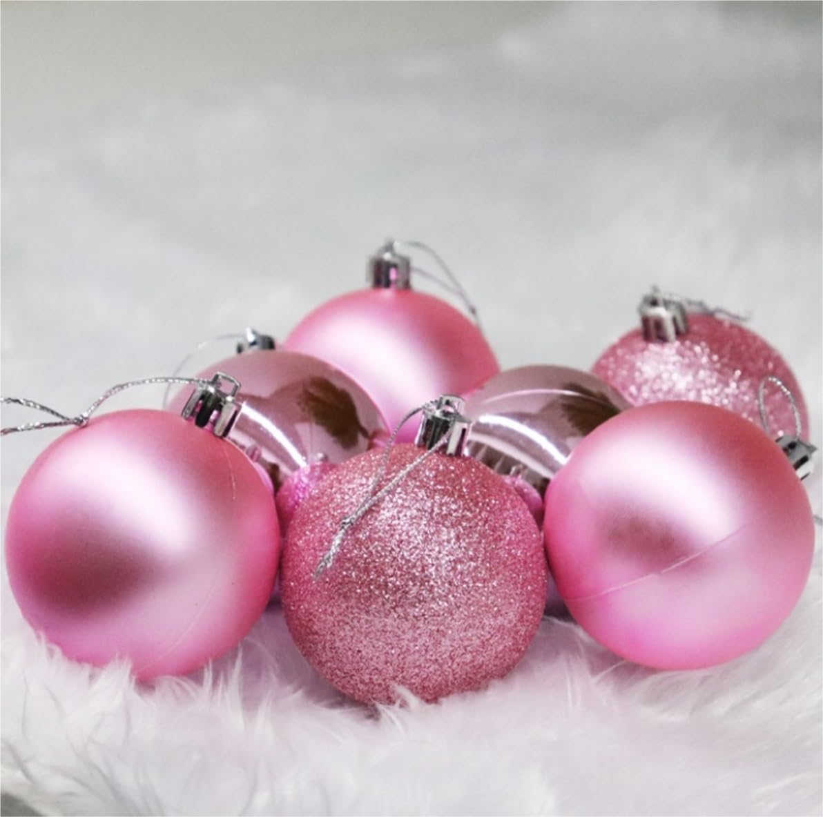 Set de Bolas de Navidad Bolas de Navidad Juego De 24 Uds De Bolas De Navidad, Decoraciones Para Árboles De Navidad Inastillables, Adornos, Bolas, Decoraciones Colgantes De Navidad, Decoración Navideña