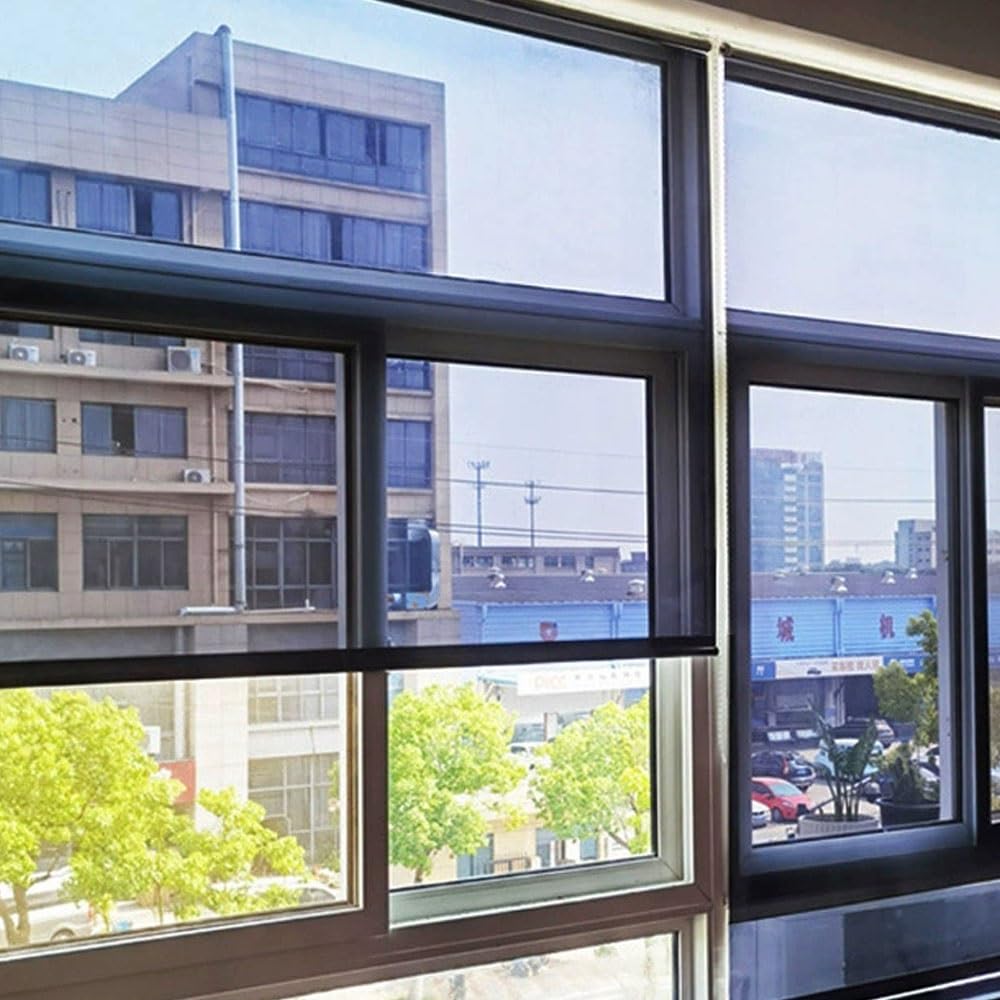 generisch Einwegspiegel-Rollo Thermorollo Verdunkelungs Rollo transparent Verdunklungsrollo Fenster Rollos Tagessichtschutz W 32/40/60/80/100/120/160cm(W 80x H 200cm)