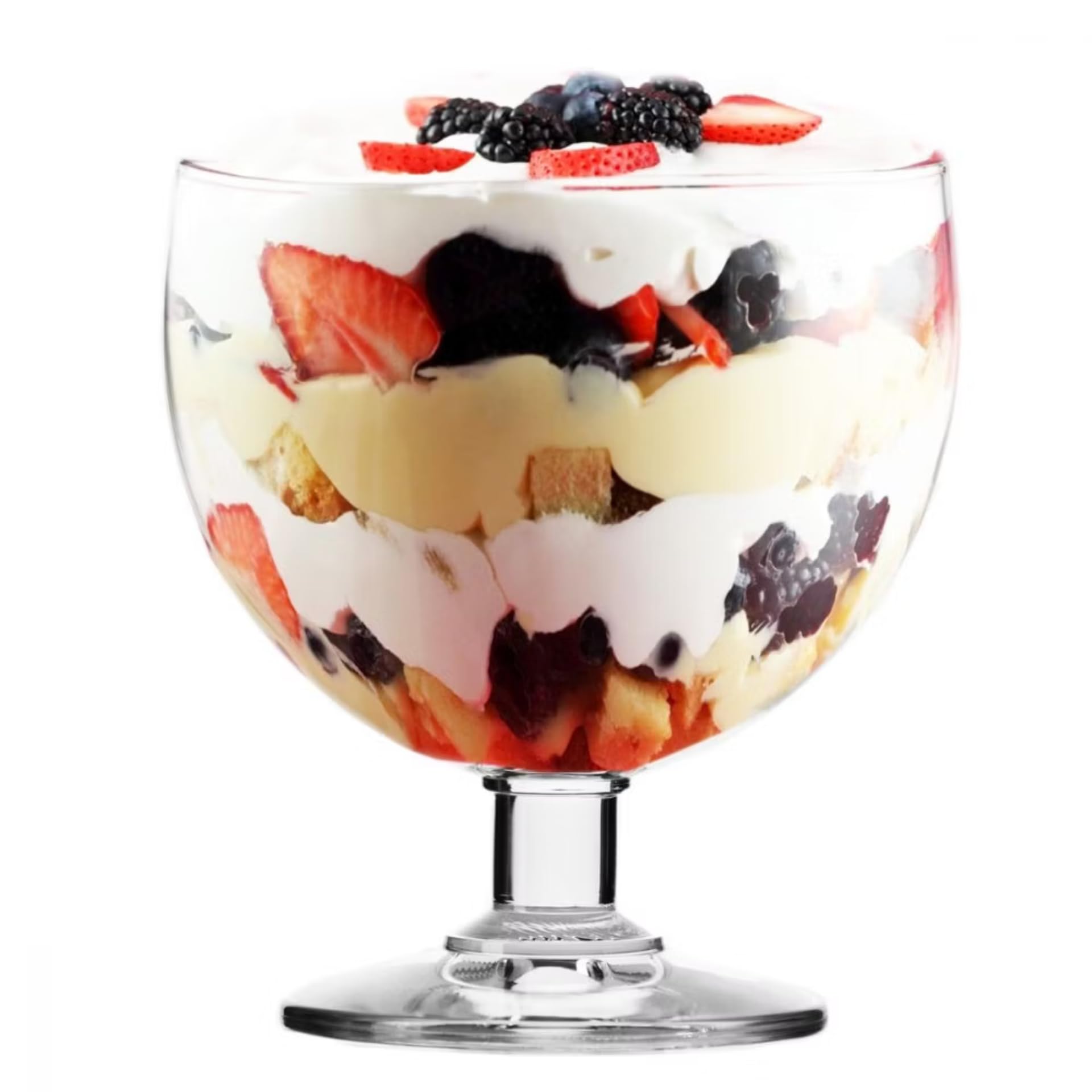 KROSNO Pucharki do Lodów, Deserów i Owoców Tasting, Zestaw 6 x 350 ml | Szkło Kryształowe Bezołowiowe, do musów, panna cotty, sorbetów, galaretek i słodkich przekąsek, zmywarka