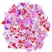 Ruisita 600 Pieces Heart Foam Adhesive Stickers Multi-Shapes Valentine's Day Self-Adhesive Foam Heart for Valentine's Day, Wedding or Mother's Day Home Decoration