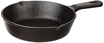 ATEVON 20cm Pre-Seasoned Cast-Iron Fry Pan, Induction Friendly