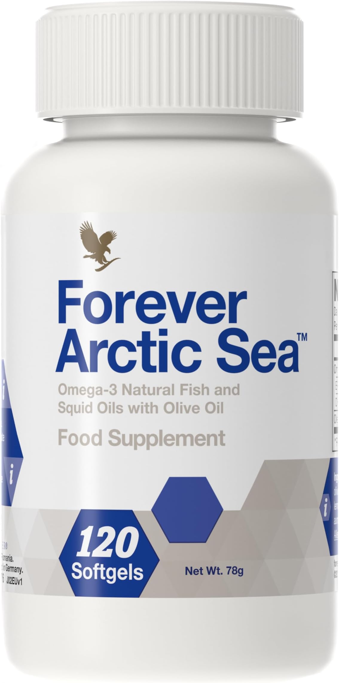 Forever Arctic Sea, 120 softgels, Extensive Blend of omega-3s, Pure Source of EPA & DHA, Gluten Free.