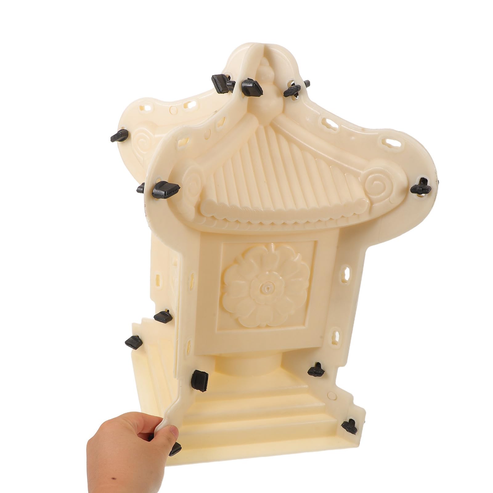 Stampo in Plastica per Pagoda Cinese da Giardino Bianca Riutilizzabile