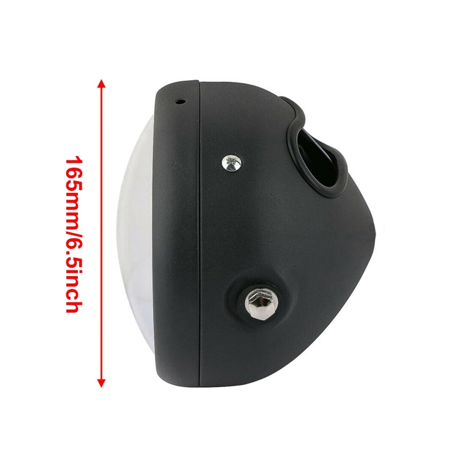 Faro de protección LED Negro de 6,5 Pulgadas for Motocicleta Haz Alto y bajo con Soporte