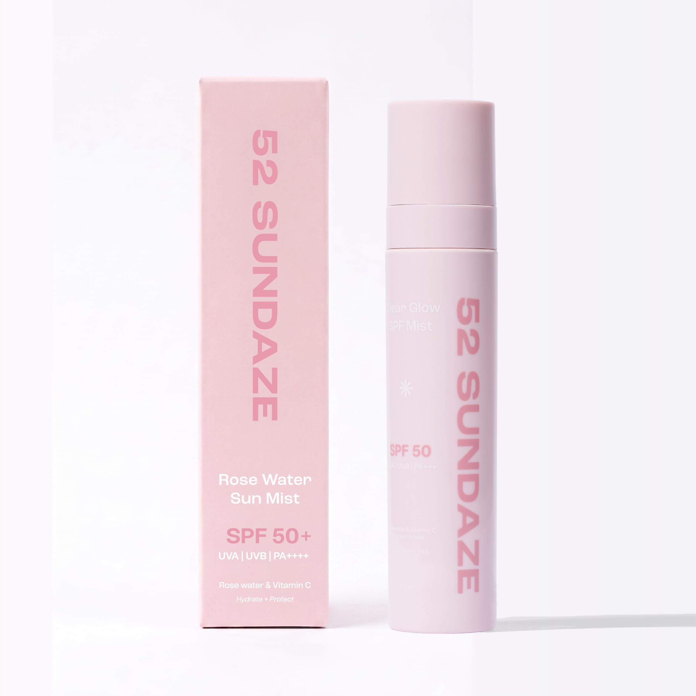 52 Sundaze SPF50 Rosewater Sunscreen Mist 100ml - Image 1