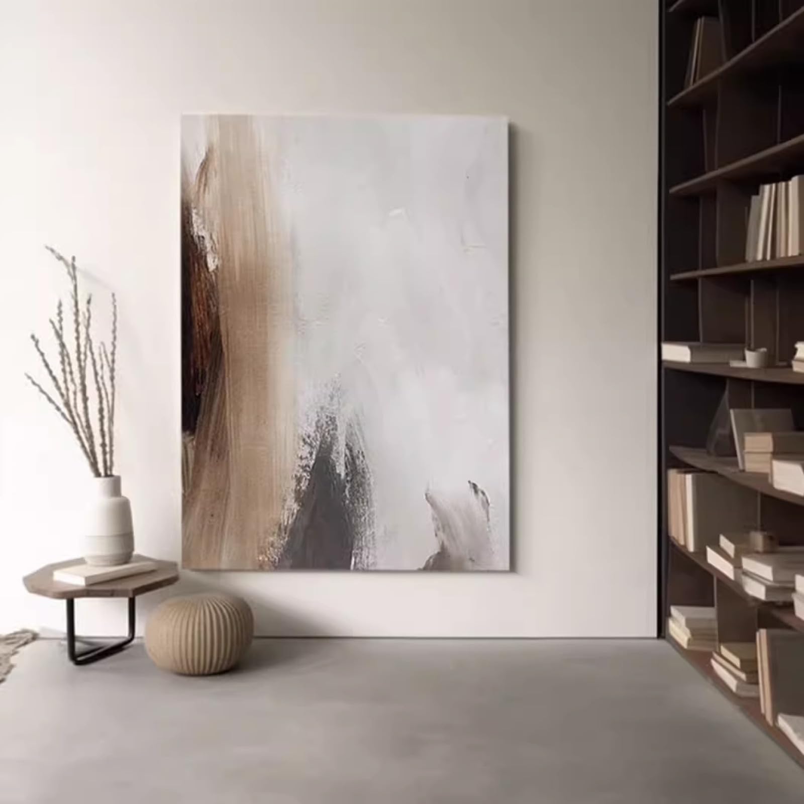 Peinture à l'huile peinte à la main sur toile abstraction de simplicité grand format