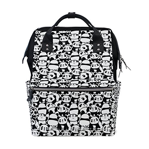 Image of Top Carpenter Diaper Nappy Bag Travel Backpack Mommy Bag Much Pandas for Mom Dad M