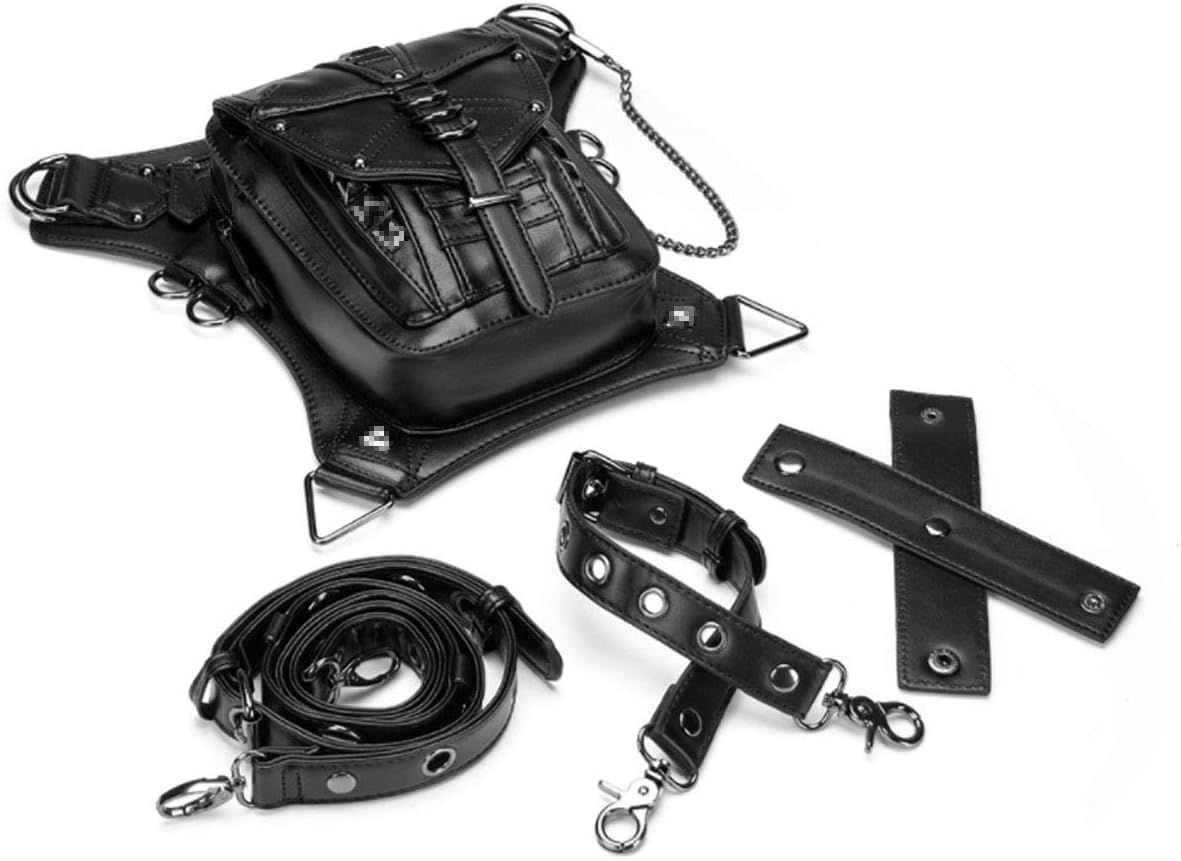 Waterproof Waist Bag Tactical Drop Leg Bag Outdoor Bike Cycling Hiking Fanny Pack Hip/Thigh Bag Pouch Shoulder Crossbody Bag Black - Image 4