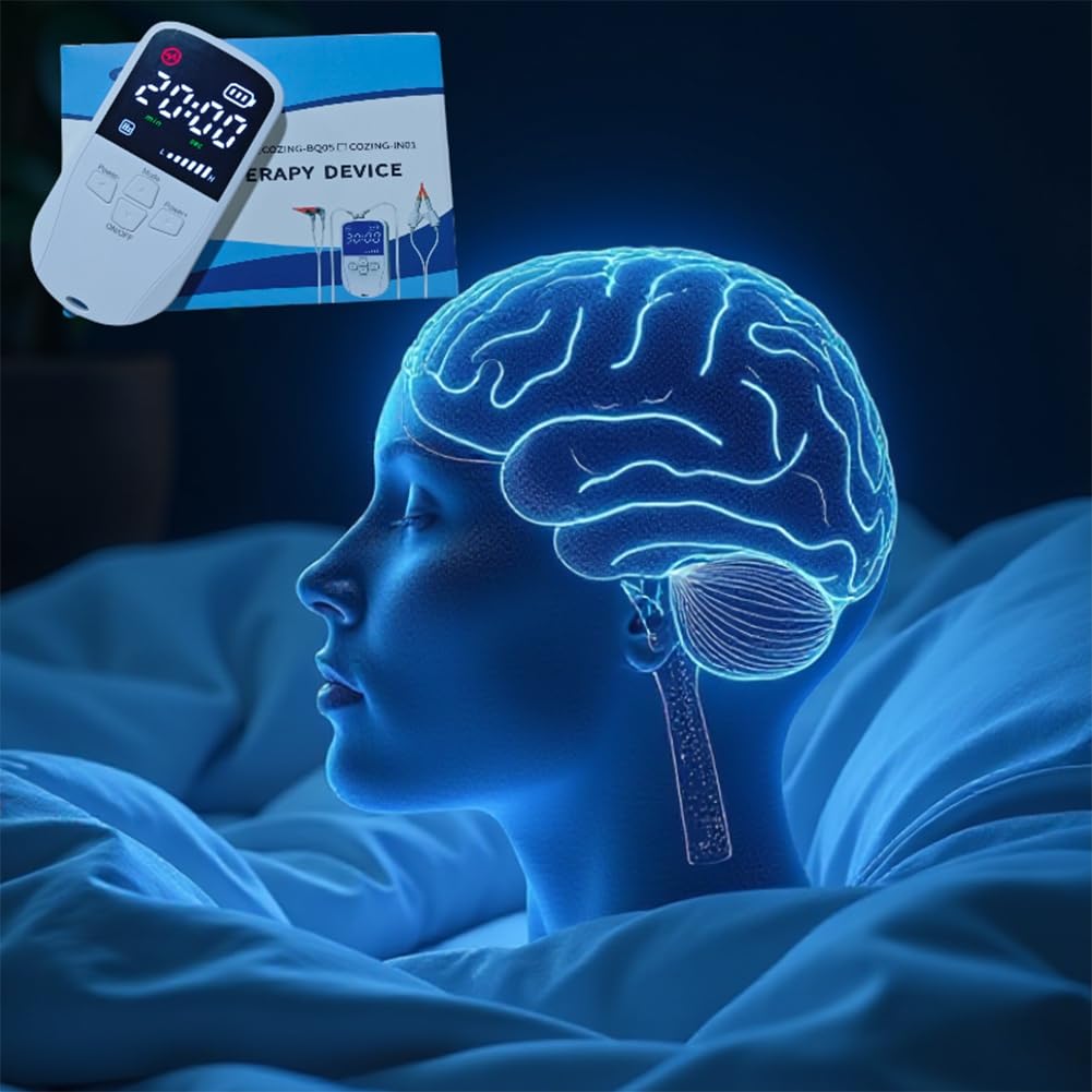 Appareil Portable D'Aide au Sommeil par Impulsions, Dispositif D'Aide au Sommeil, Stimulation par Microcourant, Aide au Sommeil et Soulagement Du Stress