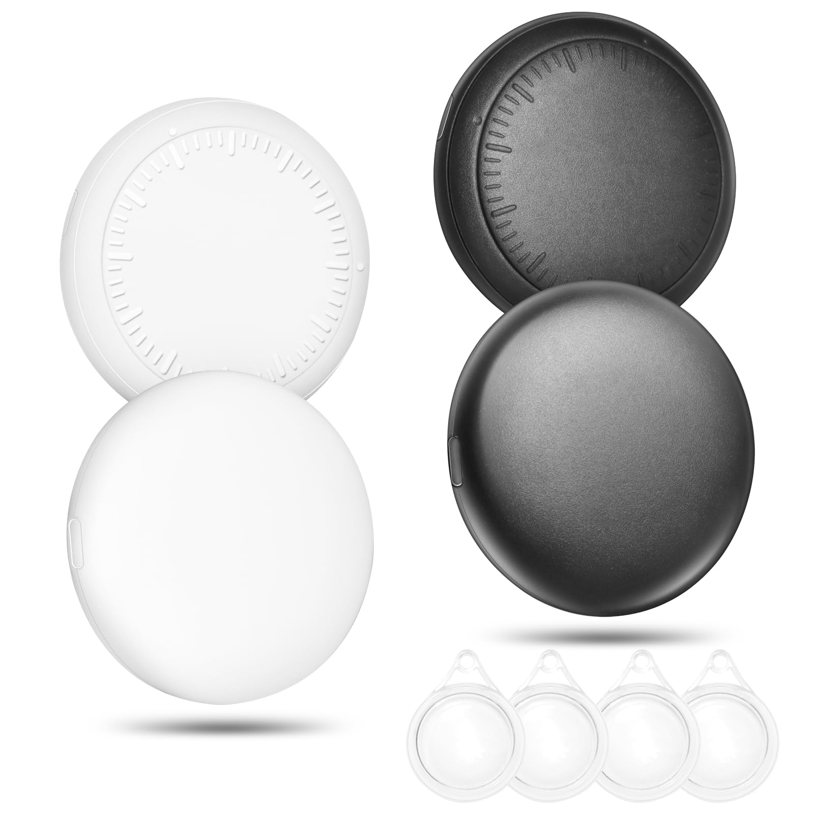 Air Tracker Tags for iOS and Android 4-Pack, Bluetooth Tracker Smart Tags Works with Apple Find My & Google Find Hub, Key Finder Item Locator Item Finder for Keys, Wallet, Luggage, Backpack and More