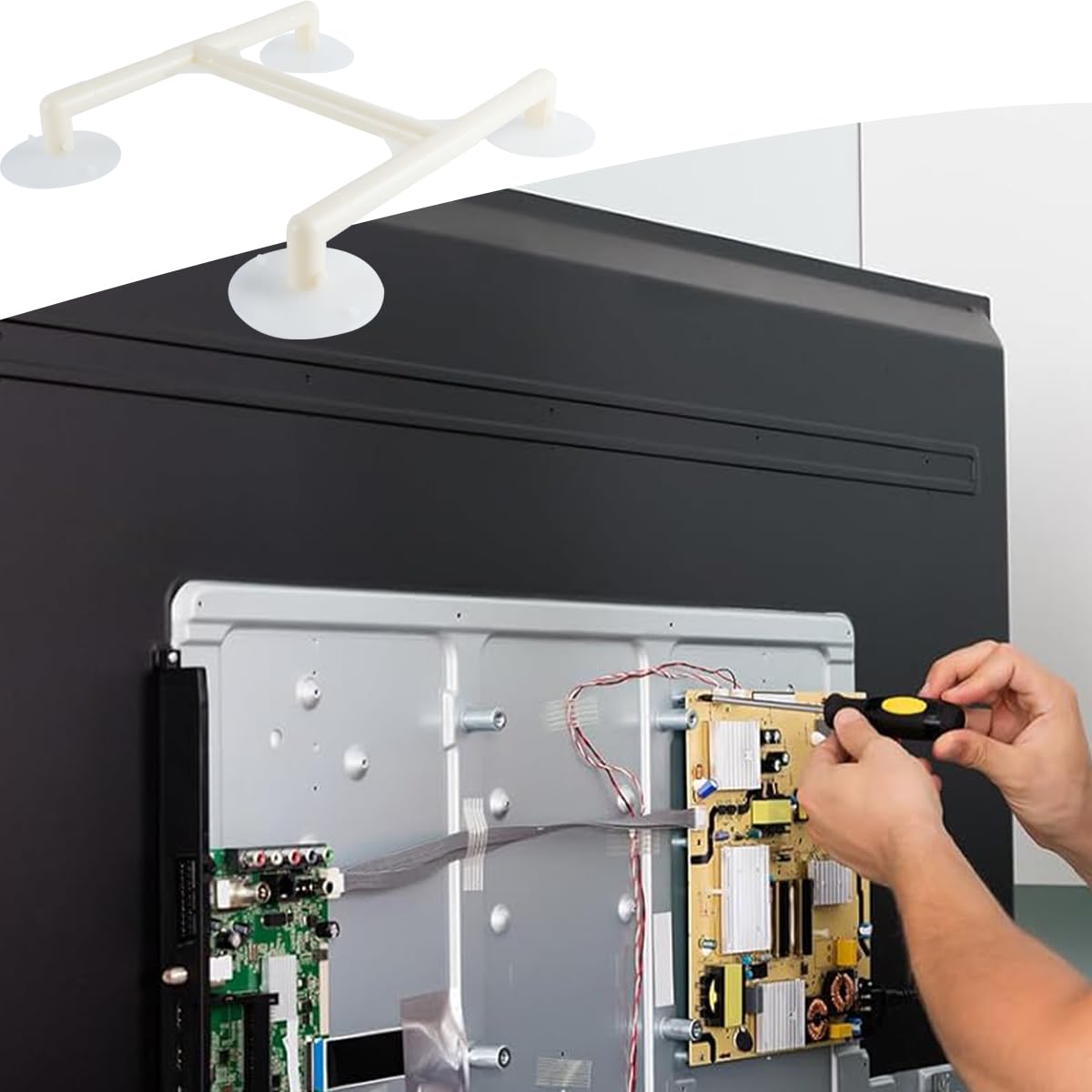 2 Pezzi Di Strumenti Di Riparazione TV LCD Con Ventosa: Schermo TV Universale Da 32-75 Pollici, Potente Ventosa Per La Rimozione Dei Graffi Sullo Schermo TV.