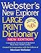 Webster's New Explorer Large Print Dictionary