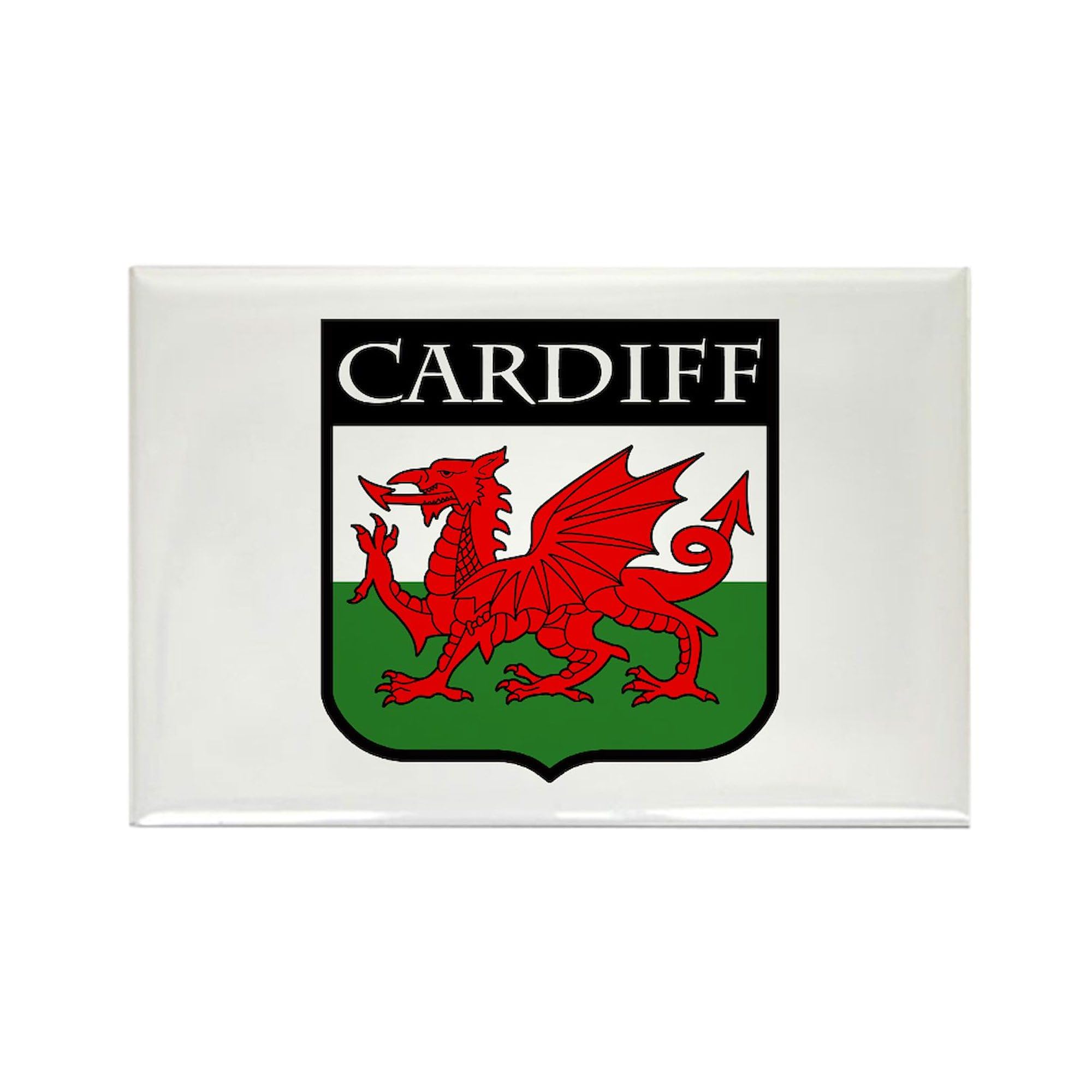 Cardiff Rectangle Magnet, 3"x2" Refrigerator Magnet