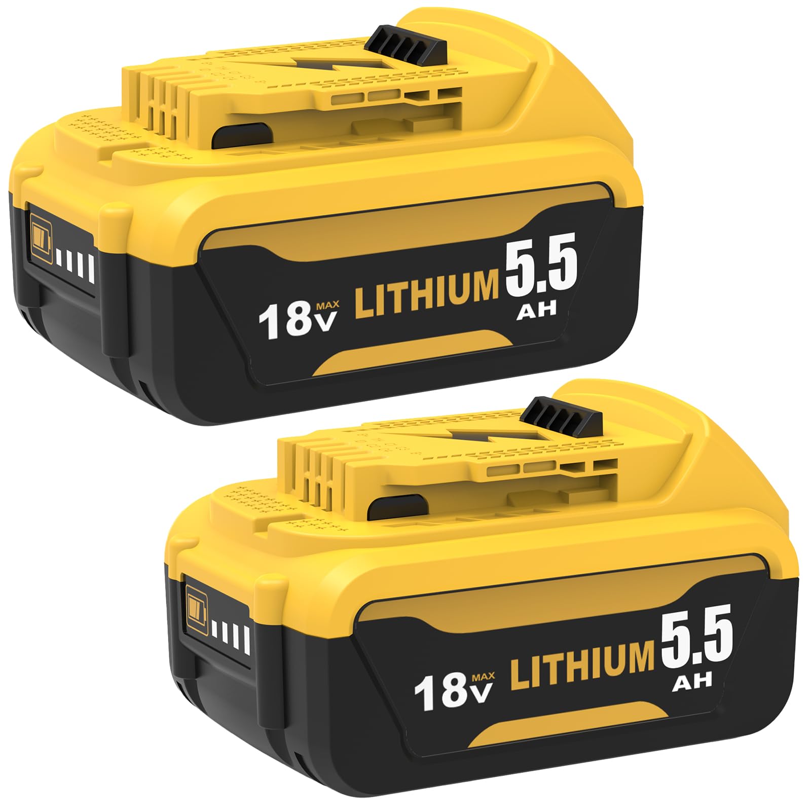 2X 18V 5.5Ah Replacement for DeWalt Battery 18V DCB184