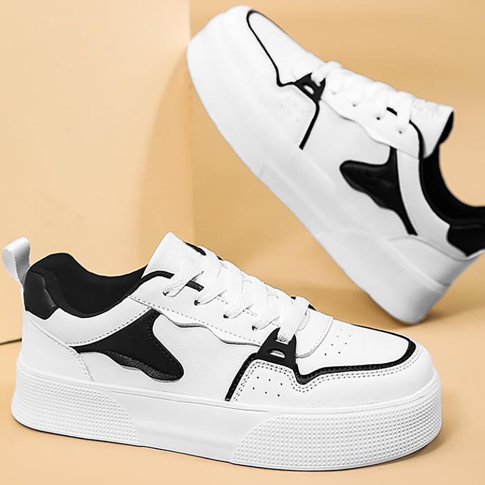 Sneakers Donna Traspirante Scarpe Casual Ammortizzate Antiscivolo per Corsa e Vita Quotidiana Sneakers Donna Comode Nero/Bianco/Grigio/Blu Scuro