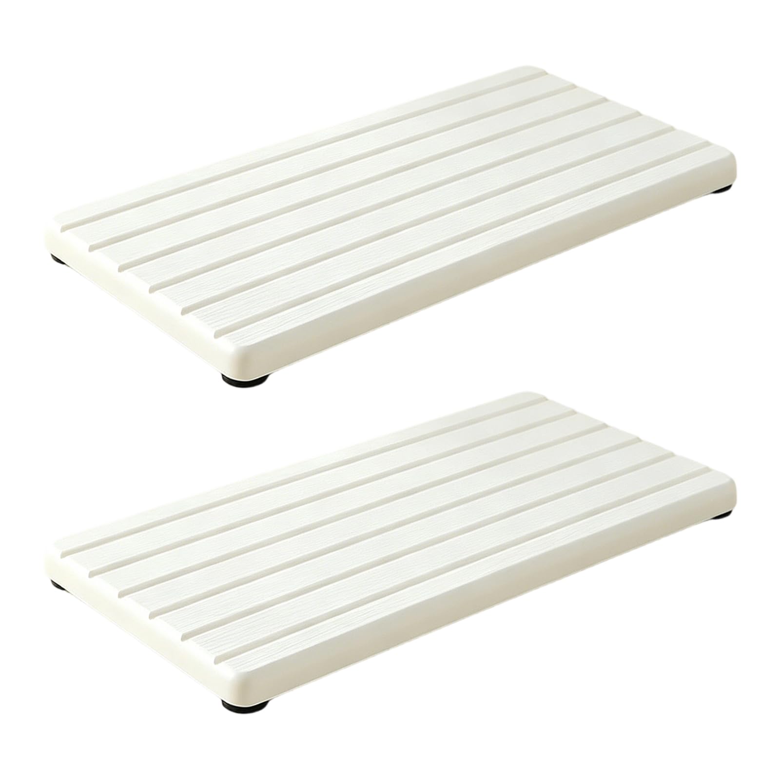 NVOQILIN Diatomite Stone Tray for Bathroom Kitchen Countertop Storage Water Resistant Drying Mat for Shampoo Bottle Bathroom Sink Planner