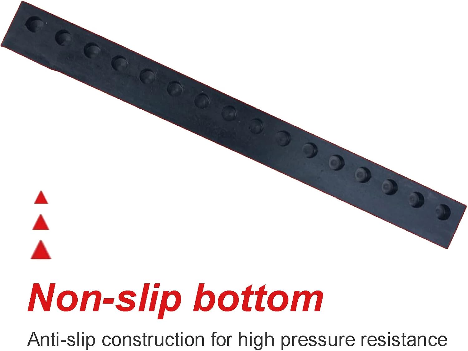 Solid Rubber Driveway Curb Ramps,1 to 7 Cm High Heavy Duty Threshold Ramp Loading Ramps Car Slop Ramps Heavy Duty Portable Drive Ramps for Driveway Vehicles Truck,100x5x1.5cm