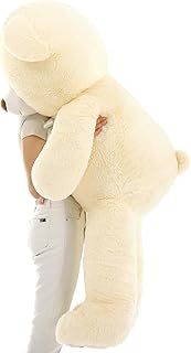MaoGoLan Big White Teddy Bear 4 Feet, 50in Giant Plush Bear Extra Large Stuffed Animal for Kids, Babies, Teens Girls Boys Baby Shower Decorations, Christmas, Valentine's Day, Birthday