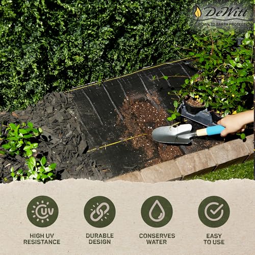 Image of Dewitt Pro-5 Weed Barrier Fabric 5 oz, 4 x 250 Feet - Heavy-Duty