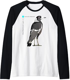 Australian magpie Raglan Baseball Tee