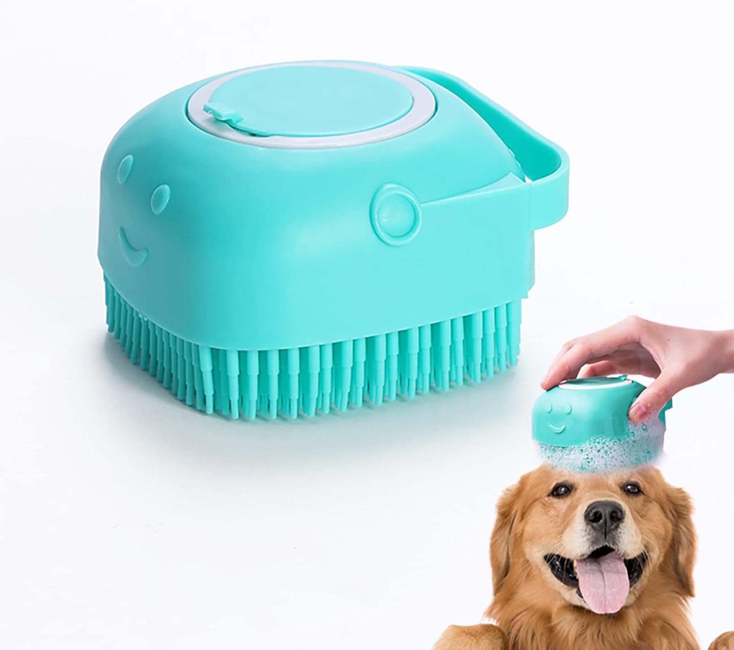 Prosopyare Dog Bath Brush Body Scrubber Shampoo Dispenser Remover For Shower Bathing and Soft Silicone Brushes For Pet Puppy Dogs Cat Rabbit Horse (Shampoo Dispenser) (B0D9TLHKWY) Amazon Price History, Amazon Price Tracker