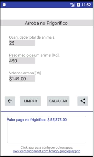 Peso do Gado - Calculadora
