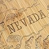 Totally Bamboo Destination Nevada State Shaped Serving and Cutting Board, Includes Hang Tie for Wall Display #4