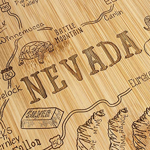 Tabla de cortar en forma de Nevada de bambú miniatura 5