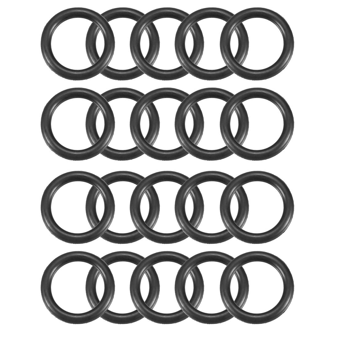 Uxcell Sourcingmap Nitrile Rubber O-Rings 21Mm Od 15Mm Id 3Mm Width, Metric Sealing Gasket, Pack Of 20