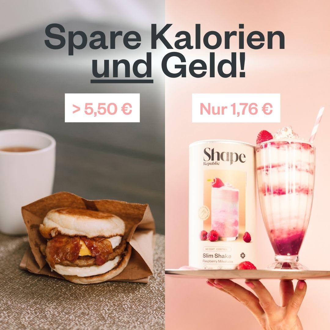 SHAPE REPUBLIC Mango Lassi - Abnehm Shake - Proteinreich - Enthält 24 Vitamine & Mineralstoffe - Diät Shakes zum Abnehmen