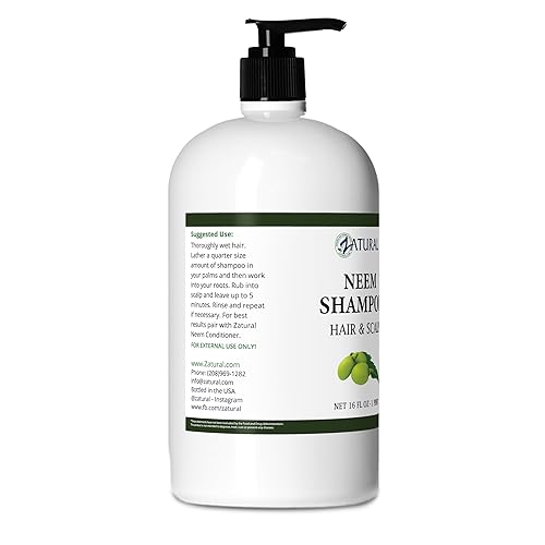 Miniatura 10 de Champú Neem cuero cabelludo kit de champú y acondicionador de 16 oz