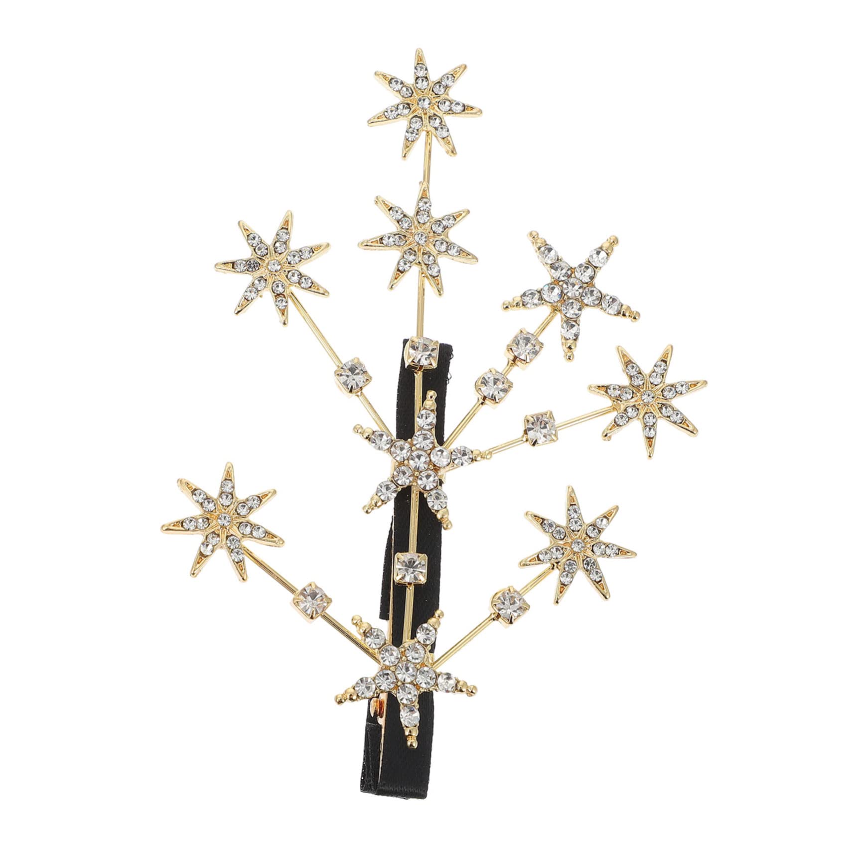 PartyKindom Creative Rhinestones Hair Clip for Women Elegant Branch Design Sparkly Barrette for Weddings Parties and Daily Wear Fashionable present Accessory