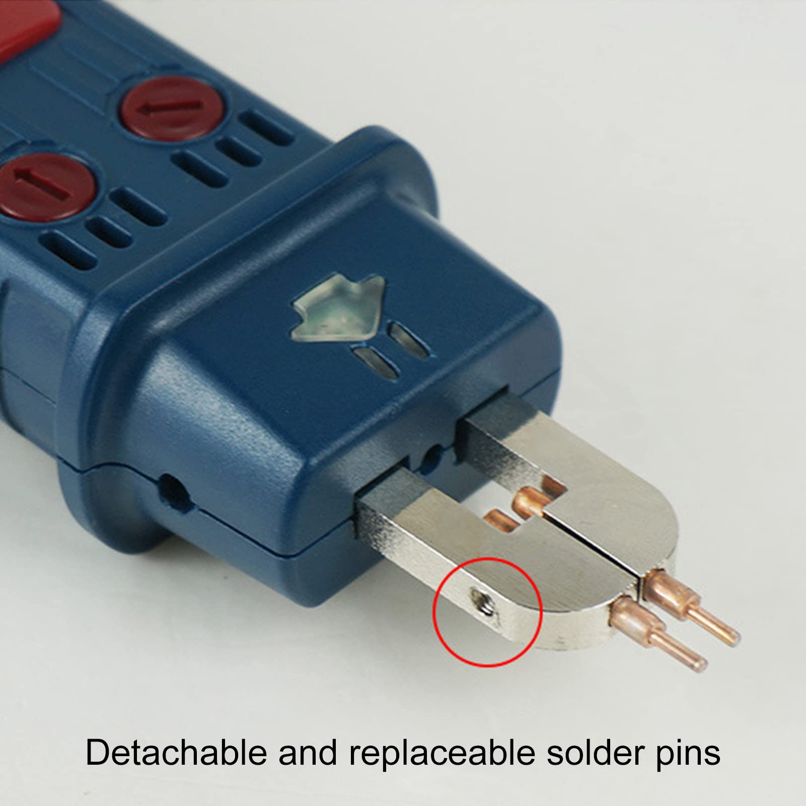 Keenso Penna per Saldatura Manuale Strumento Ergonomico per Saldatore a Punti con Interruttore a Grilletto Saldatura Efficiente 4-6V (Penna per 73B (filo di rame quadrato 16)