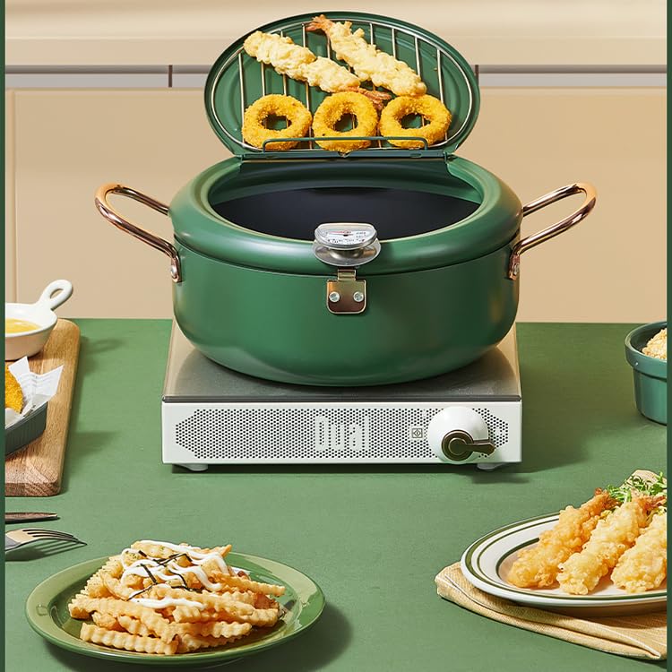 山工堂 天婦羅鍋 鋳鉄製 直径約24cm 箱付き