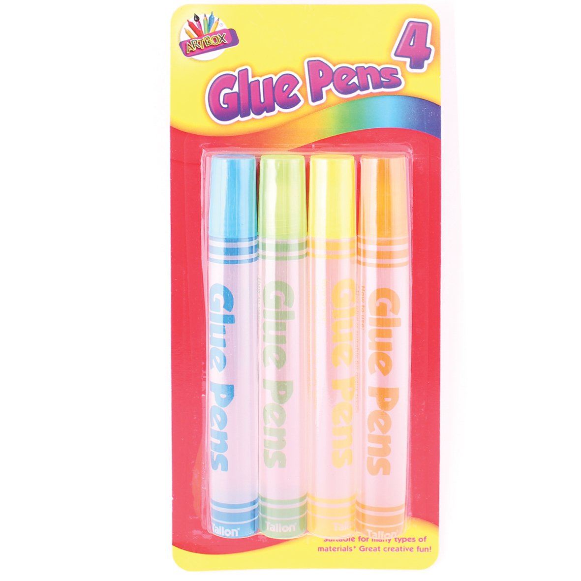 THE ART BOXArtbox 50ml Water Based 4 Glue Pens