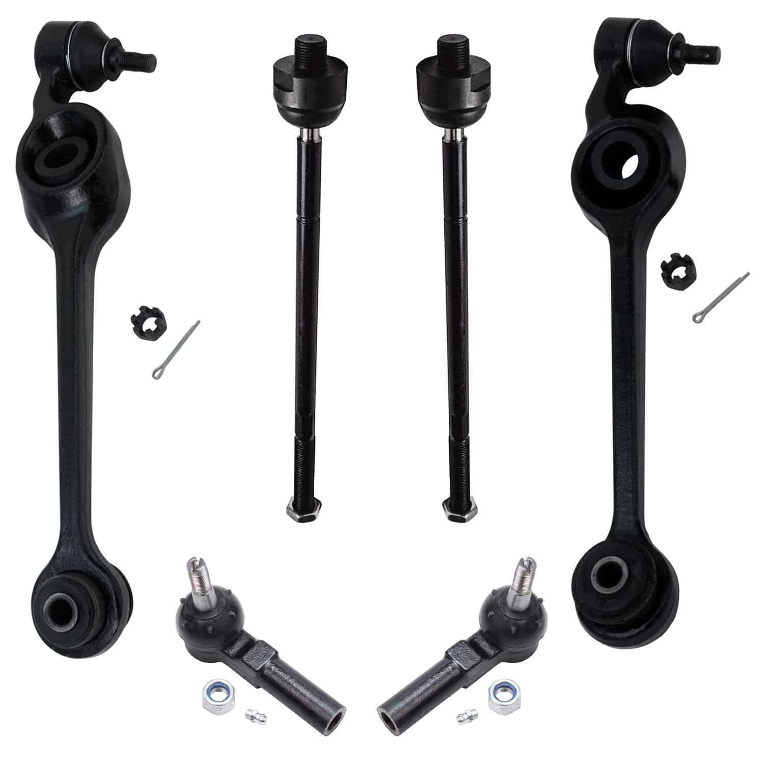 Detroit Axle - 6pc Front End Control Arms Kit for 1991-2002 Saturn SC SL SW