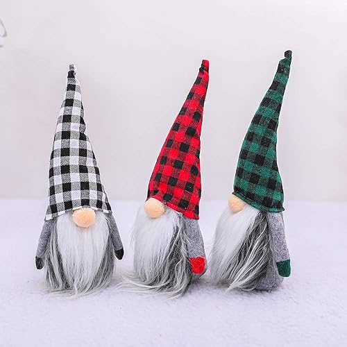 Miniatura 6 de Gnomos de Navidad, hechos a mano suecos Tomte Santa escandinavo, muñeco de elfo de peluche nórdico, adornos de gnomos, decoraciones de Navidad,