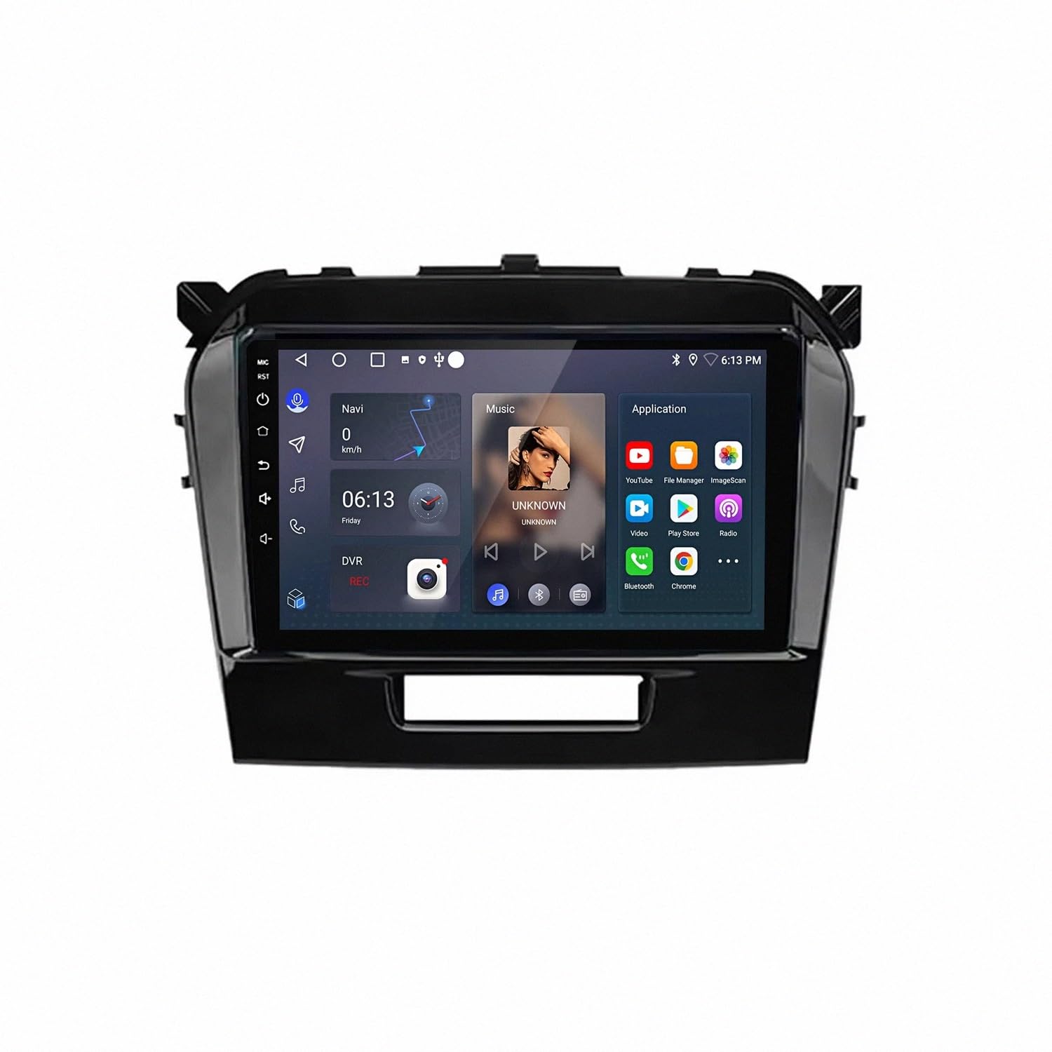 Car Stereo Carplay Radio de Coche para Suzuki Vitara 2017-2020 Soporta Bluetooth, Control Volante, USB, WiFi, 4G, Mirror-Link, GPS Navegador/Radio FM, 8 Nuclear 4G+64G