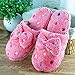 Flip Flop Winter Femme Chaussons Femme Chaussures Plateforme Home Femme Chaussures Chaussons Chaussures d'intérieur Chaussures Hiver Chaussures Chaussures Chaussures Chaussures-Rose Rouge_40 Je I